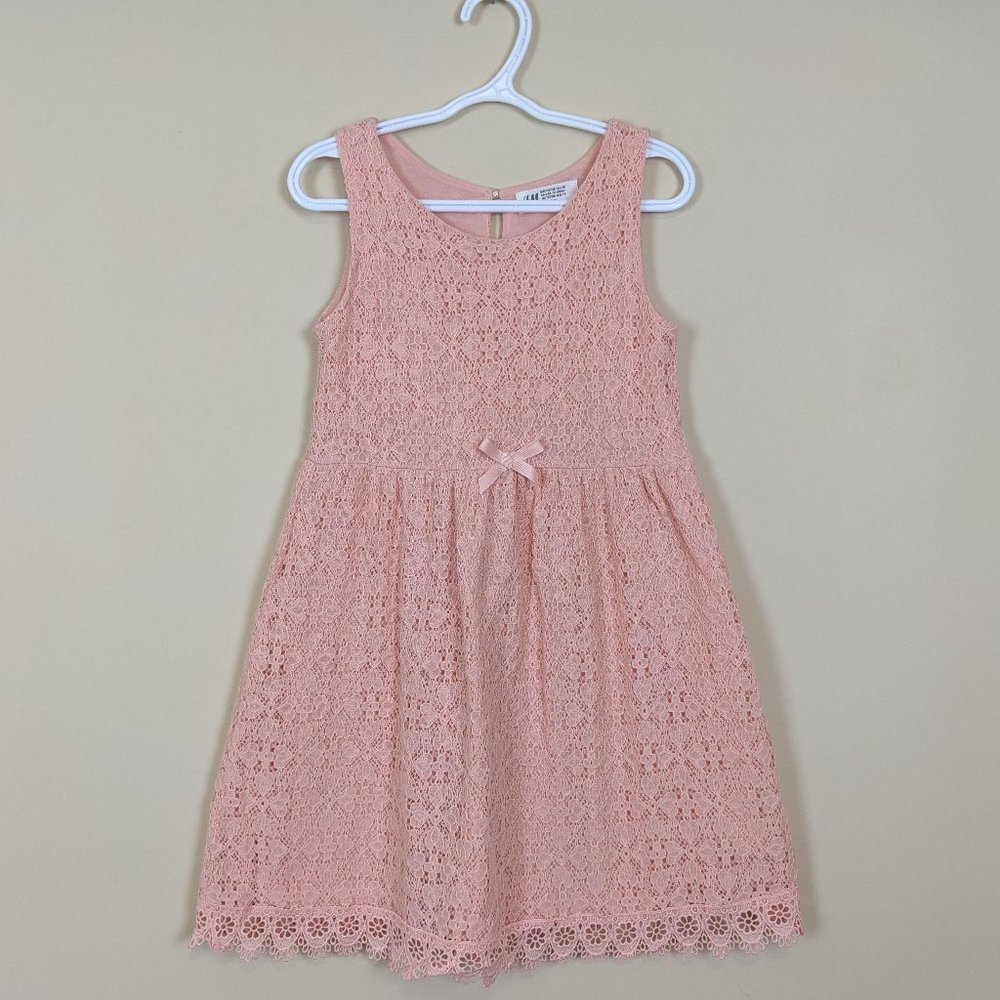 H&M Eyelet Embroidery Dress 6-8y
